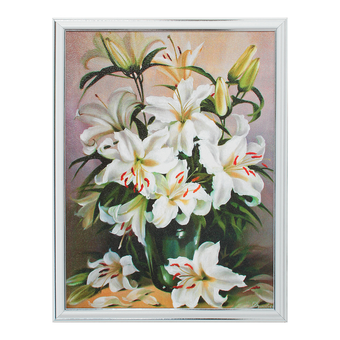 Картина "Букет лилий" 33х43 см