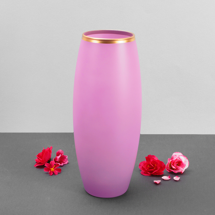 Ваза "Унисон" фиолетовая 8х11х26 см