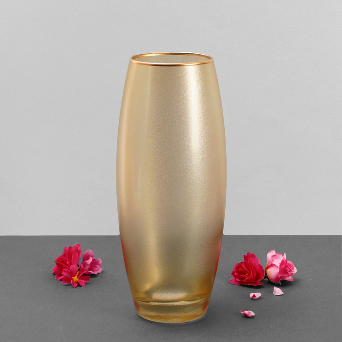 Ваза "Симфония" золотой металлик