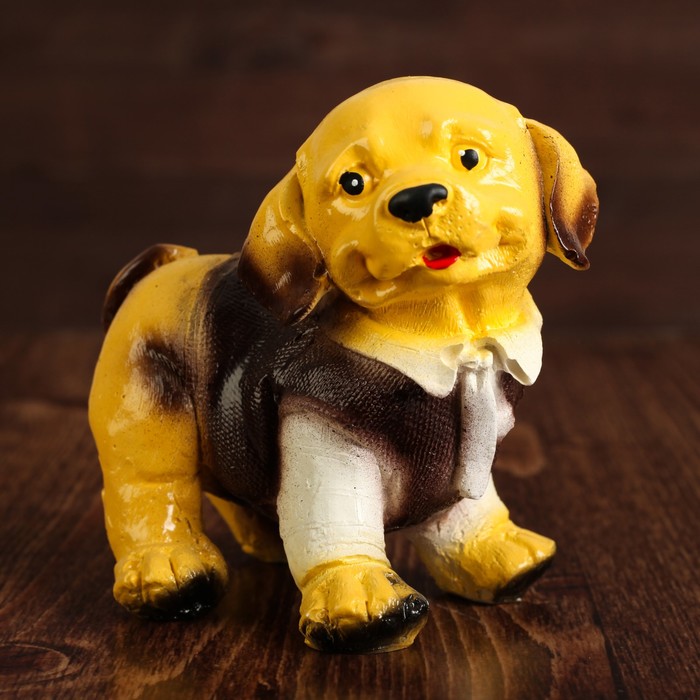 Сувенир "Собака в жилетке" 13 см