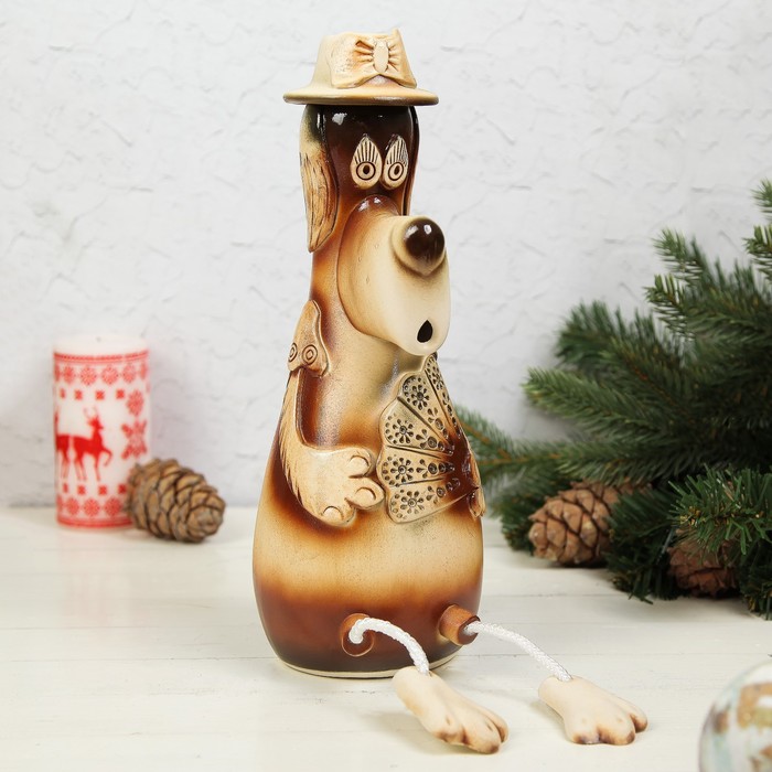 Копилка "Собака модница"