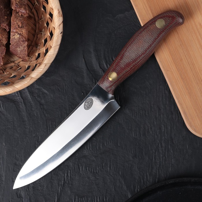 Нож кухонный средний (рукоять текстолит)