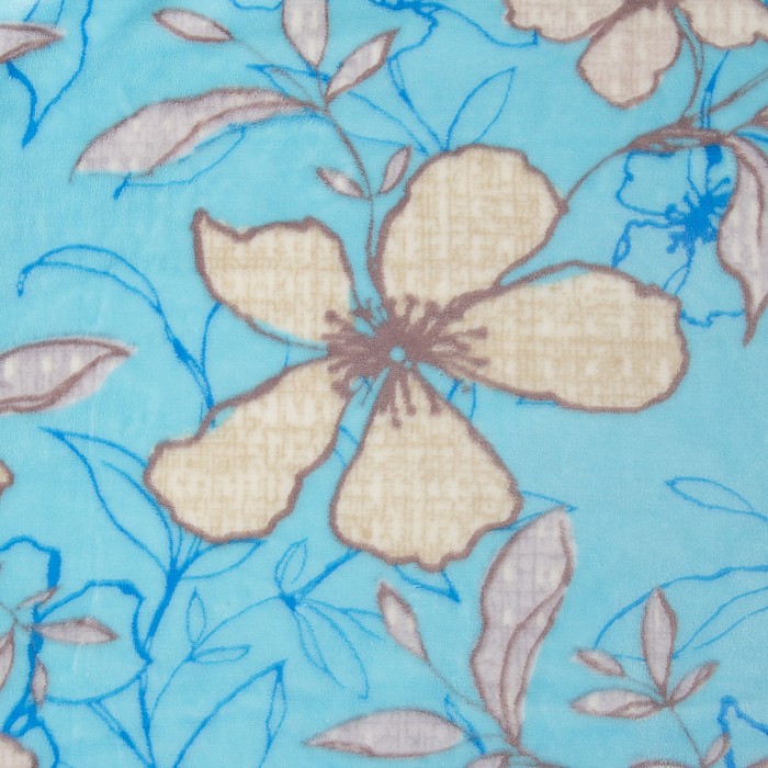 Плед "Цветок", велсофт, 150х200 см, 280 гр/м,100% полиэстер