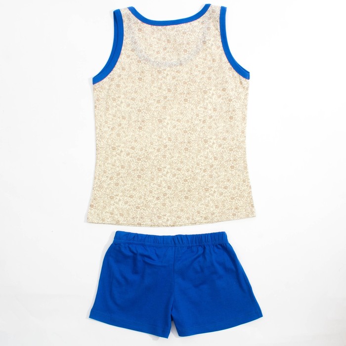 Пижама женская (майка, шорты), цвет бежевый, размер 52