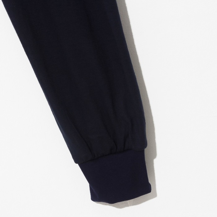 Кальсоны мужские, цвет синий, размер 50