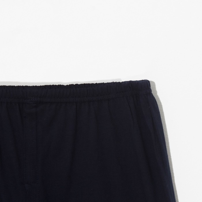 Кальсоны мужские, цвет синий, размер 52