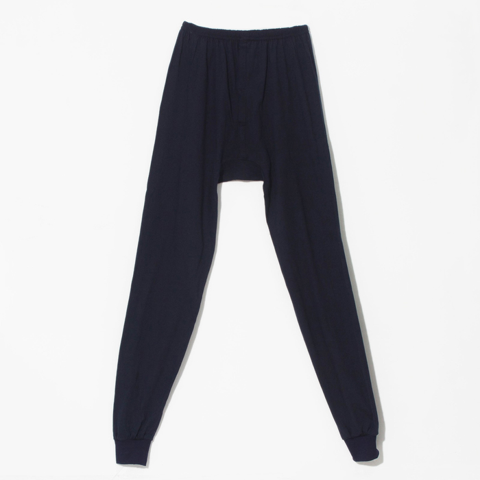 Кальсоны мужские, цвет синий, размер 56