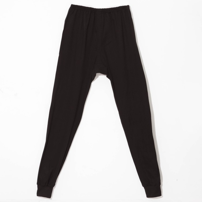 Кальсоны мужские, цвет чёрный, размер 56