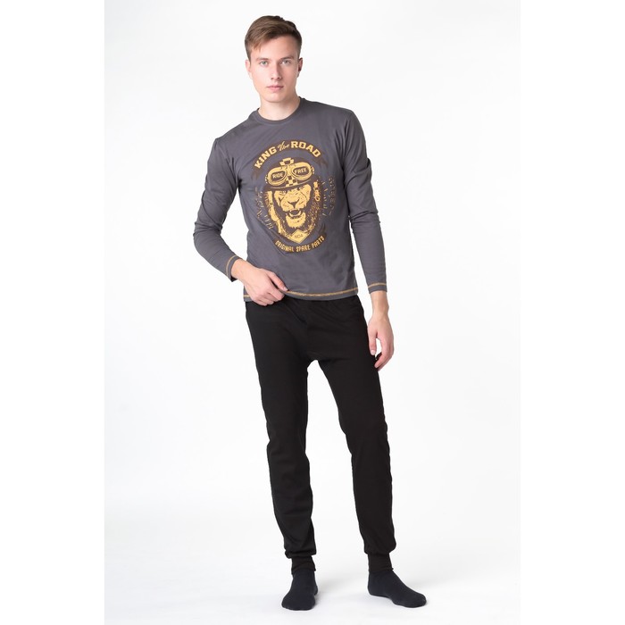 Кальсоны мужские, цвет чёрный, размер 56