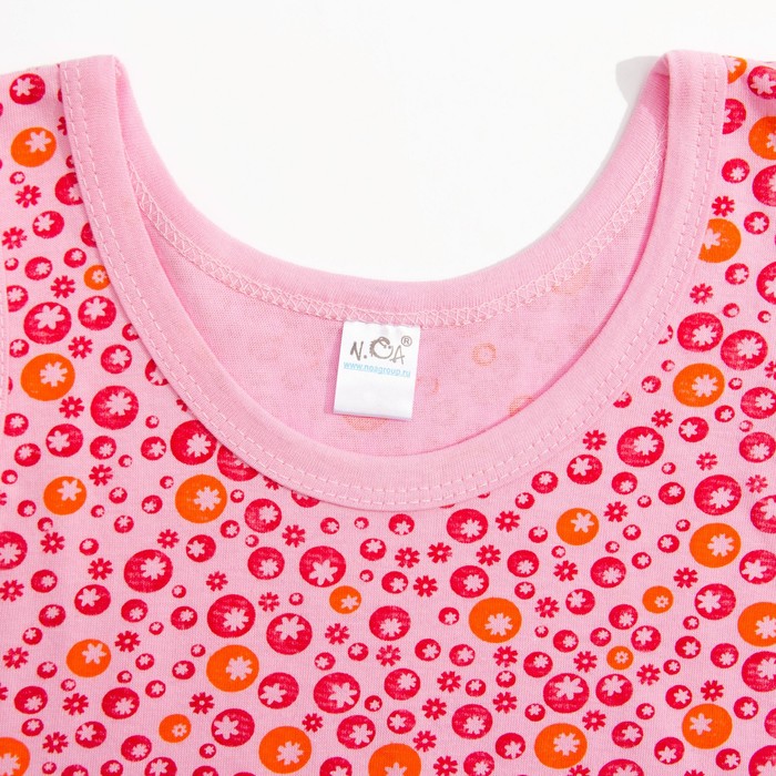 Трусы+майка для девочки, рост 104-110 см, цвет розовый