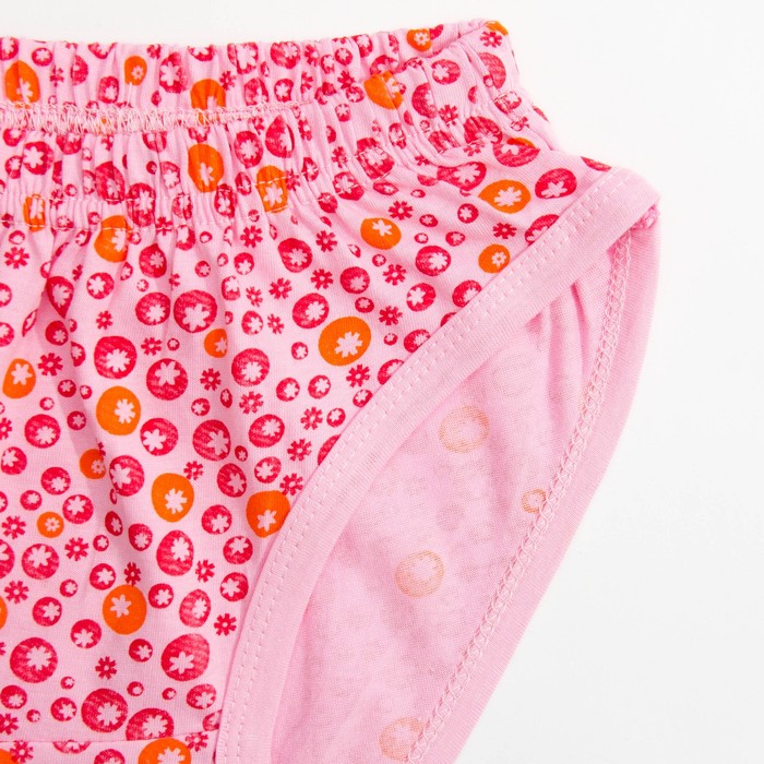 Трусы+майка для девочки, рост 104-110 см, цвет розовый