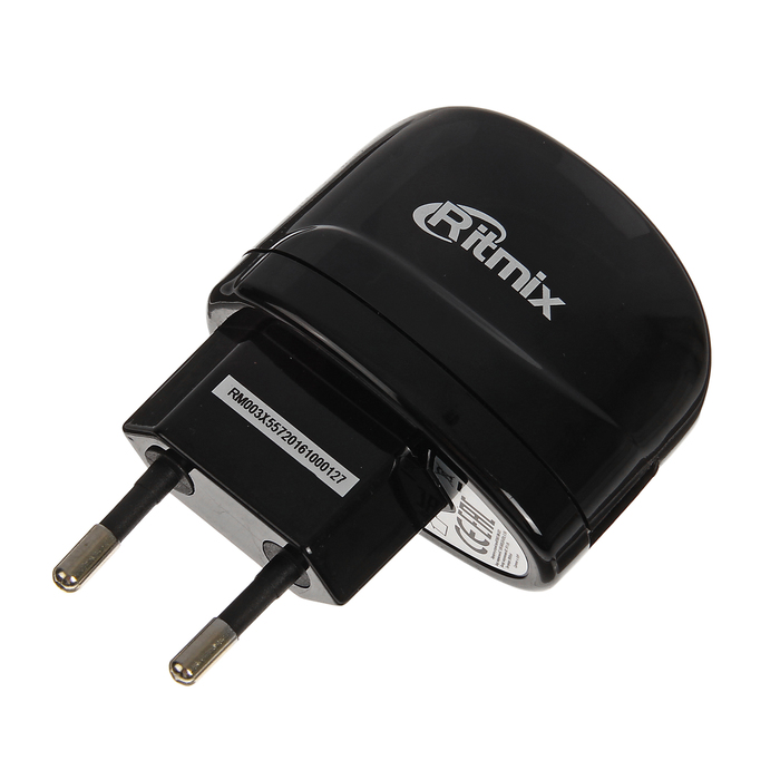 Зарядное утройство RITMIX RM-003, 2A, 1 x USB, черная