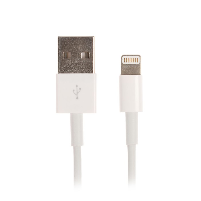 Кабель RITMIX RCC-120, Lightning 8pin-USB, 1 м, белый