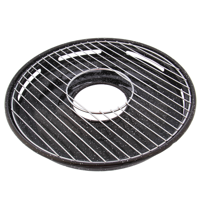 Сковорода 33 см "Гриль-газ", эмалированное покрытие