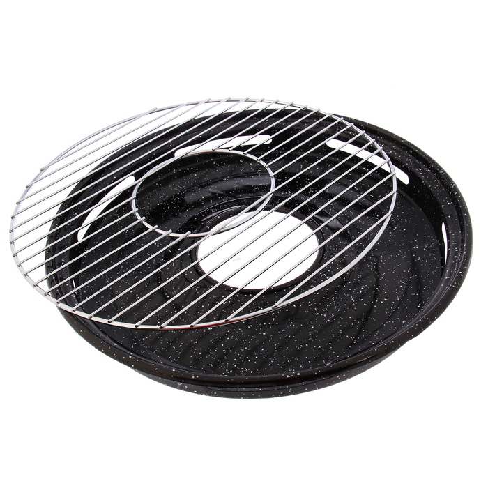 Сковорода 33 см "Гриль-газ", эмалированное покрытие