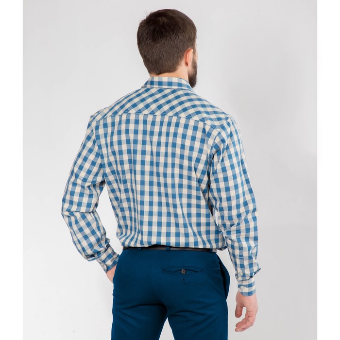 Сорочка классич. мужская, р. 48-50, об. шеи 45-46, рост 182-188, цвет синий