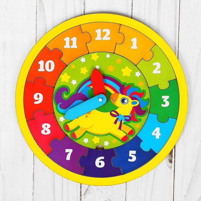 Часы рамка вкладыш "Лошадка"