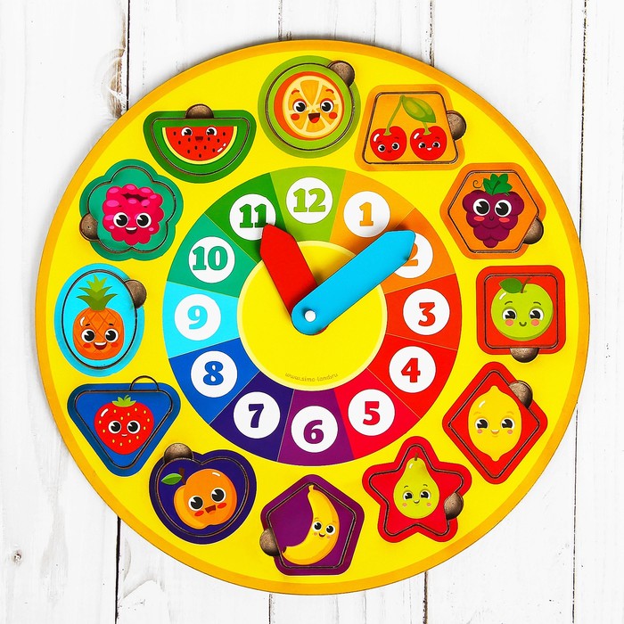 Часы рамка-вкладыш "Фрукты "
