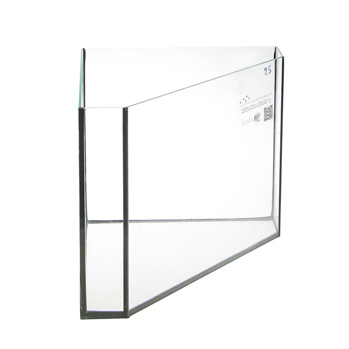 Аквариум без крышки Дельта Угловой 25 л ,34 х 34 х 31 см