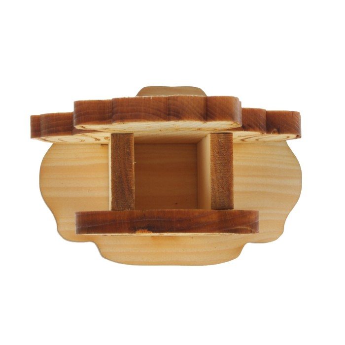 Подставка под зубочистки Мишка с пасхальным яйцом из КЕДРА