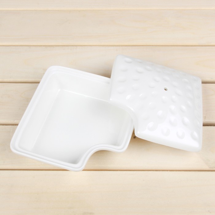 Набор мисок для снэков "Эстет.Пазл", 5 предметов 300/200 мл, на деревянной подставке УЦЕНКА