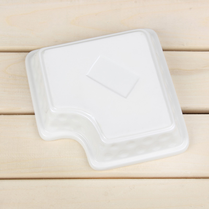 Набор мисок для снэков "Эстет.Пазл", 5 предметов 300/200 мл, на деревянной подставке УЦЕНКА