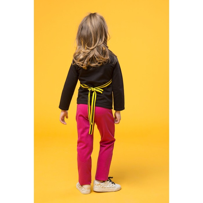 Жакет для девочки "Black_cat", рост 110 см, цвет чёрный/жёлтый ЖК-137