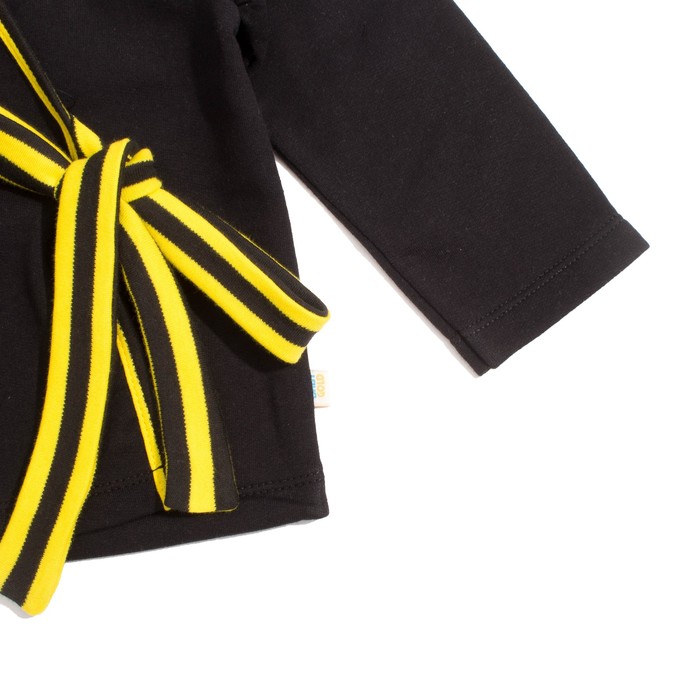 Жакет для девочки "Black_cat", рост 116 см, цвет чёрный/жёлтый ЖК-137