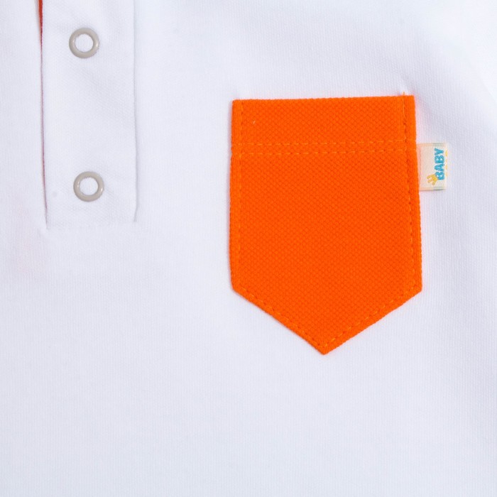 Рубашка-поло для мальчика "Dandy", рост 110 см, цвет белый Рб-099.1др