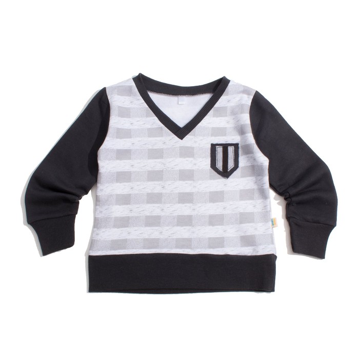 Толстовка для мальчика "Dandy", рост 86 см, цвет светло-серый Тл-146А_М