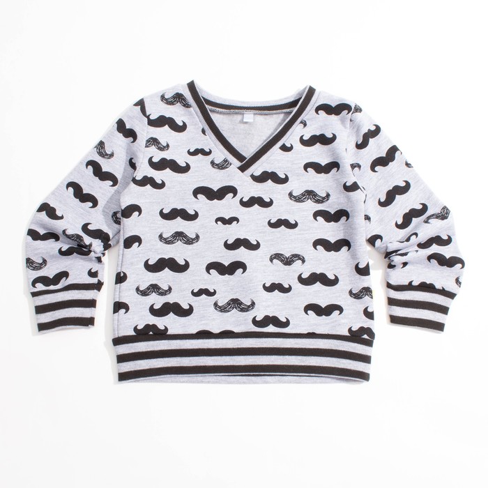 Толстовка для мальчика "Barba", рост 92 см, цвет серый ТЛ-146_М