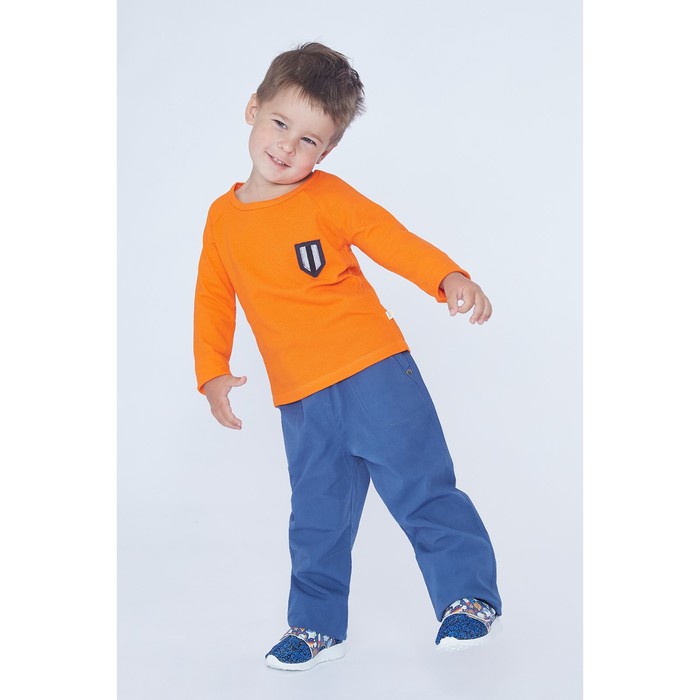 Футболка для мальчика "Dandy" с длинным рукавом, рост 104 см, цвет оранжевый Фт-145А