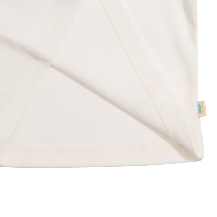 Лонгслив для девочки "Black_cat" экрю, рост 116 см, цвет белый КФ-130А