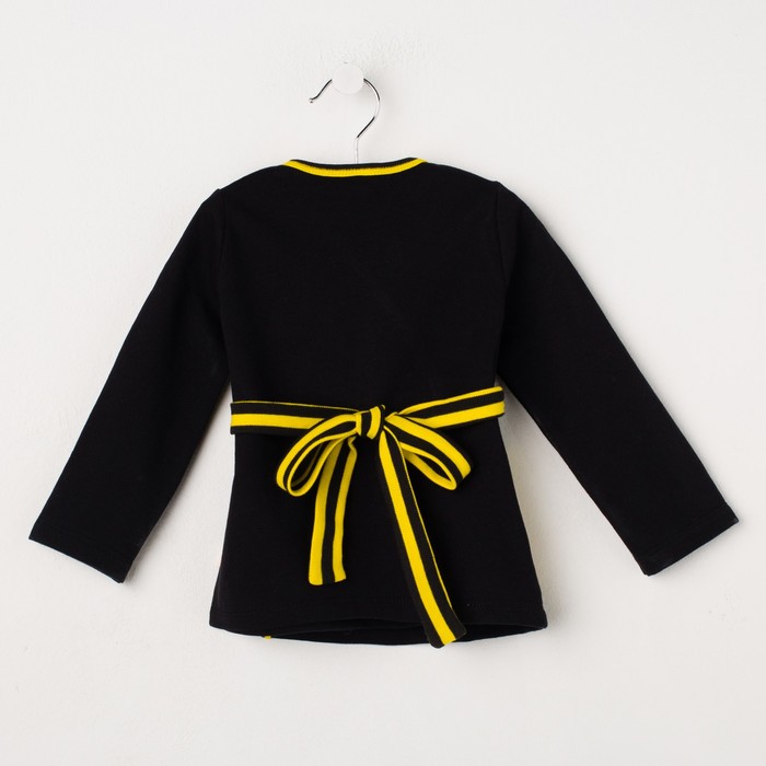 Жакет для девочки "Black_cat", рост 80 см, цвет чёрный/жёлтый ЖК-137_М