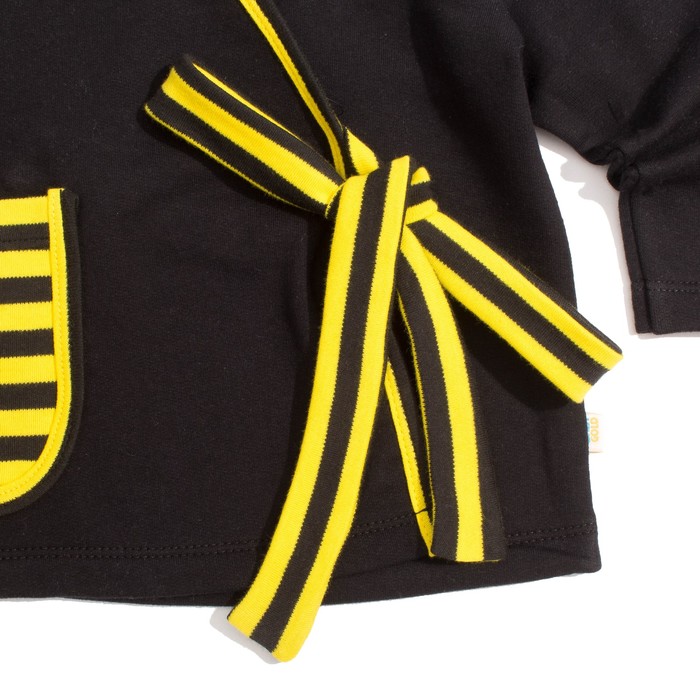 Жакет для девочки "Black_cat", рост 80 см, цвет чёрный/жёлтый ЖК-137_М