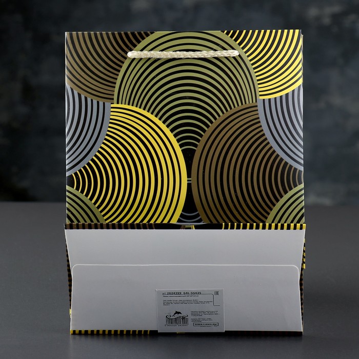 Пакет подарочный, люкс, 18 х 10 х 23 см