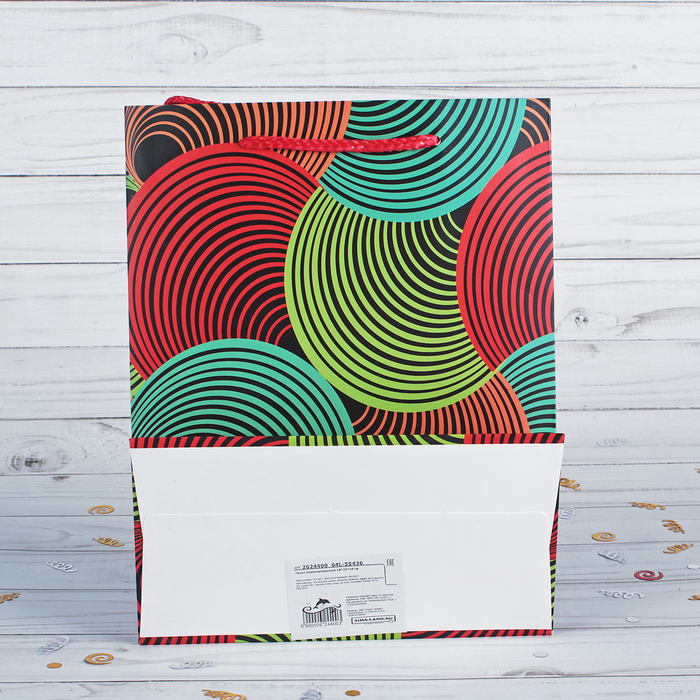 Пакет подарочный, люкс, 18 х 10 х 23 см