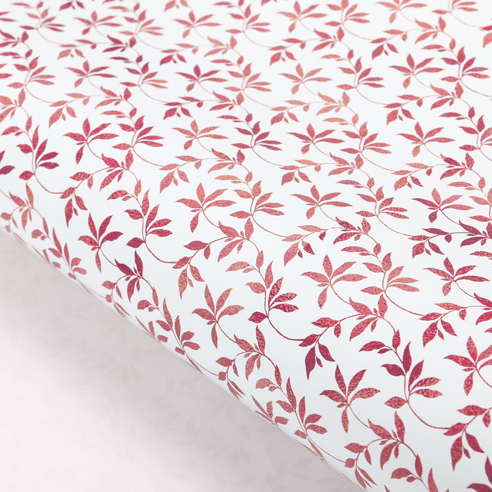 Бумага упаковочная глянцевая "Листочки", 70 х 100 см