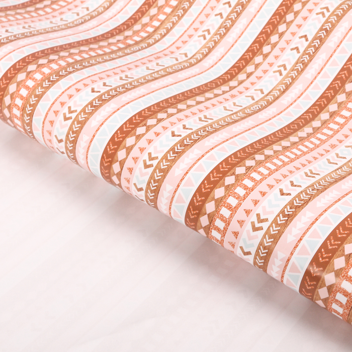 Бумага упаковочная глянцевая "Узор на дереве", 70 х 100 см