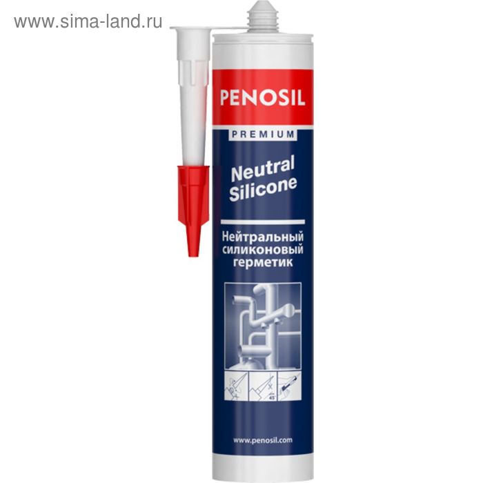   Сима-Ленд Герметик силиконовый нейтральный белый Penosil N 310мл