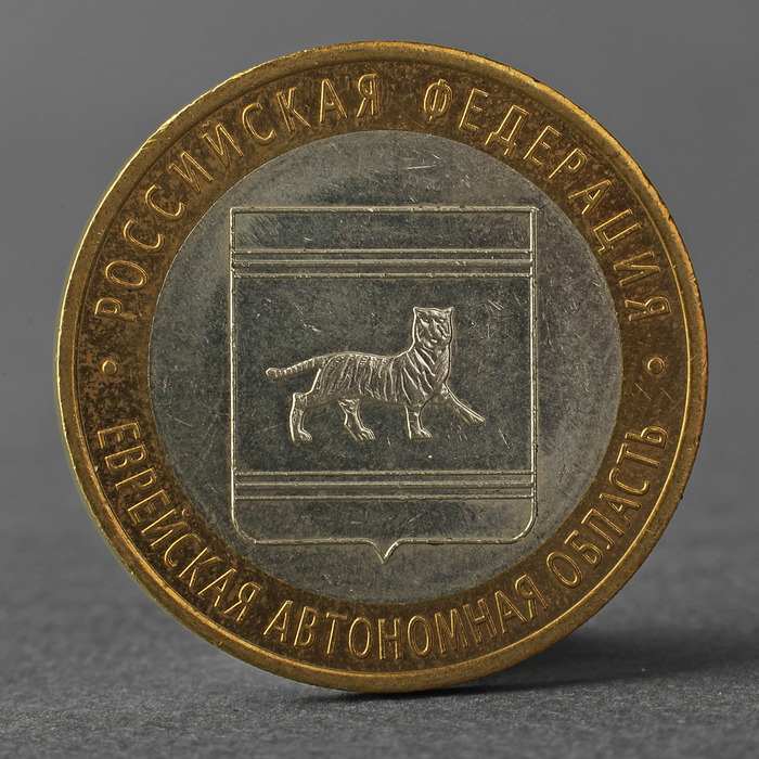 Монета "10 рублей 2009 РФ Еврейская автономная область СПМД"