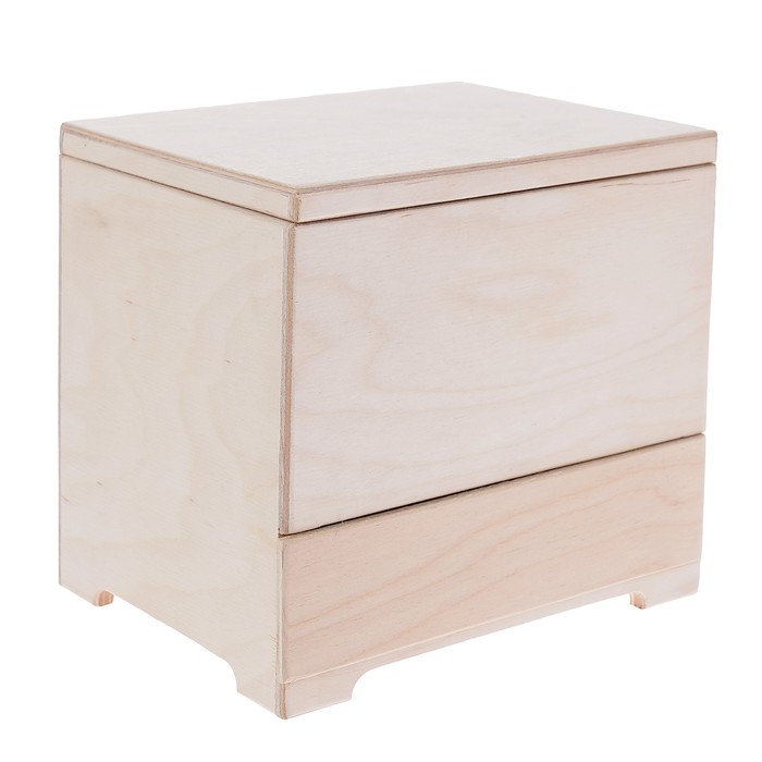 Шкатулка из фанеры для швейных принадлежностей "Модистка" 15х20х17 см