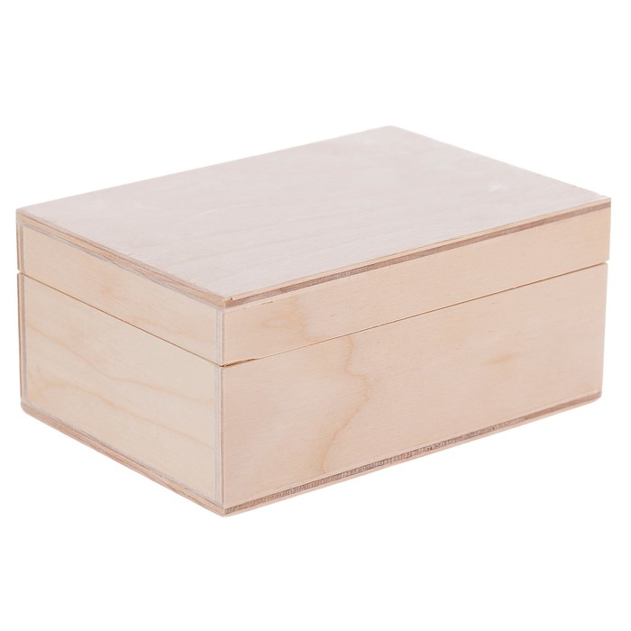 Шкатулка из фанеры "Коллекция" 6 ячеек,  14,5х11,5х6,5 см