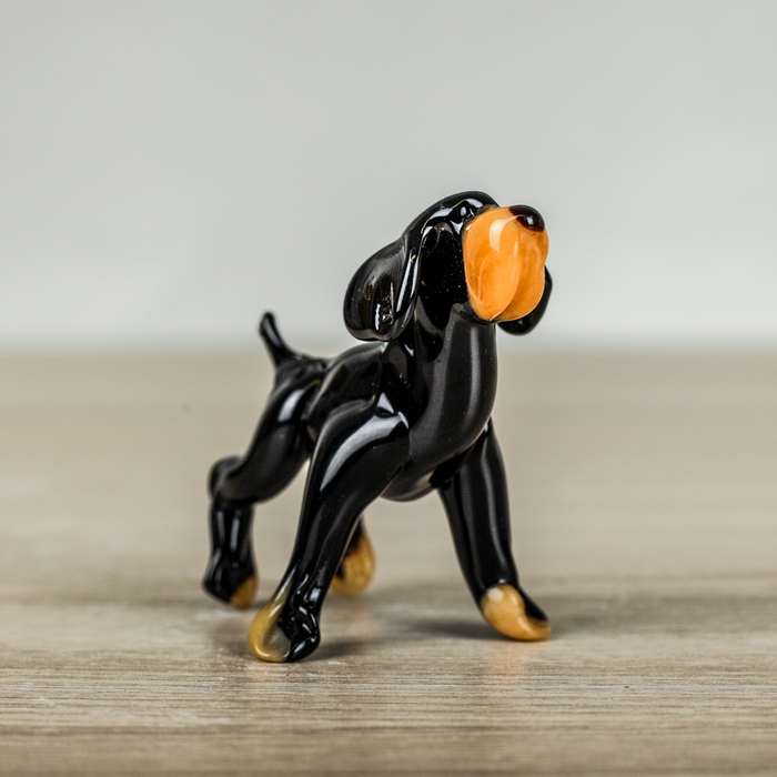 Сувенир из стекла миди "Собака", 6,5 х 4 х 5 см