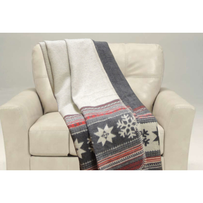 Плед хлопковый "Ласка", размер 170х210 см, цвет серый ЗП-17