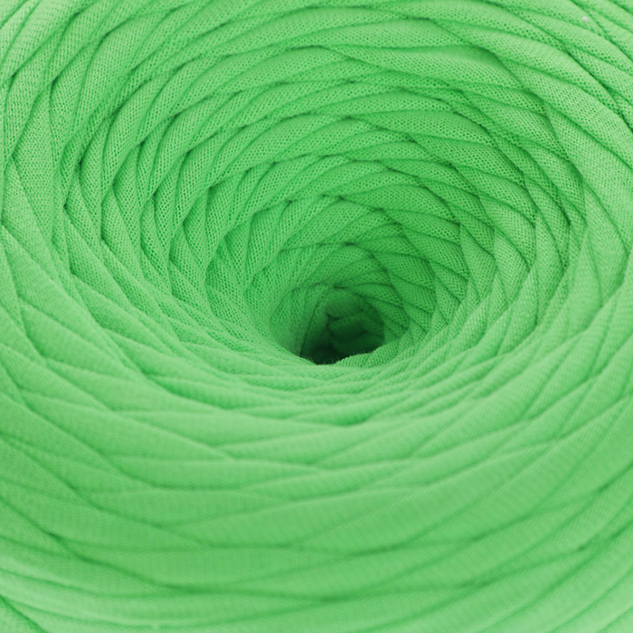 Пряжа трикотажная широкая KNITKA 100м/300гр , ширина 7-9 мм (зел.яблоко)
