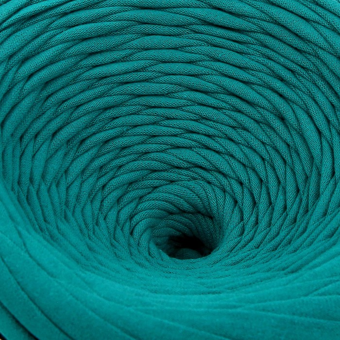 Пряжа трикотажная широкая KNITKA 100м/300гр , ширина 7-9 мм (изумруд)