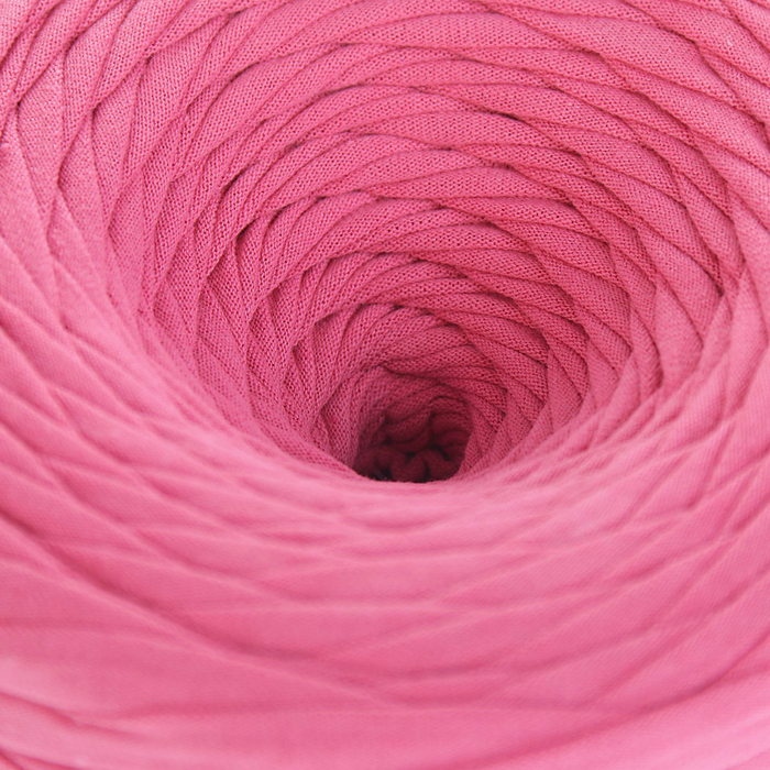 Пряжа трикотажная широкая KNITKA 100м/300гр , ширина 7-9 мм (роз.помада)