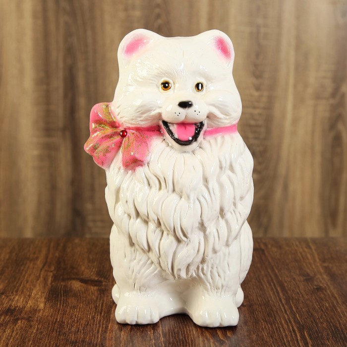 Копилка "Собака Шпиц", глянец