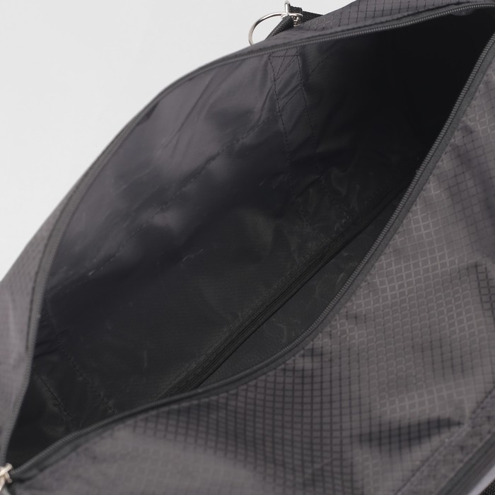 Сумка спортивная, цвет чёрный/серый